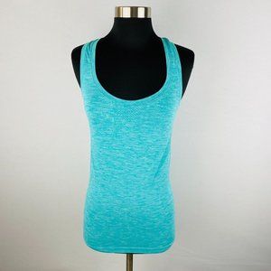 Victoria's Secret VSX Womens Small S Marled Aqua Athletic Workout Top